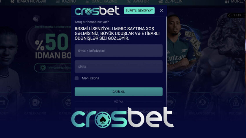 crosbet daxil ol